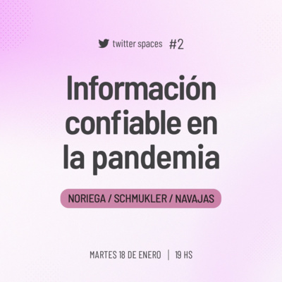 episode Información confiable en la pandemia #2 artwork