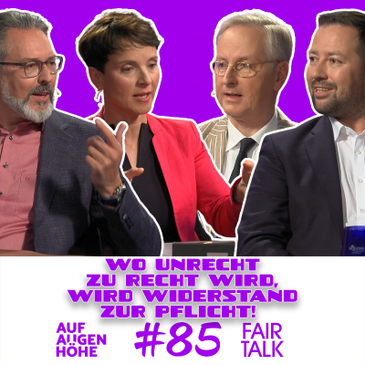 episode WO UNRECHT ZU RECHT WIRD ... mit Frauke Petry, Carlos A. Gebauer, Markus Bönig und Sascha Matussek artwork