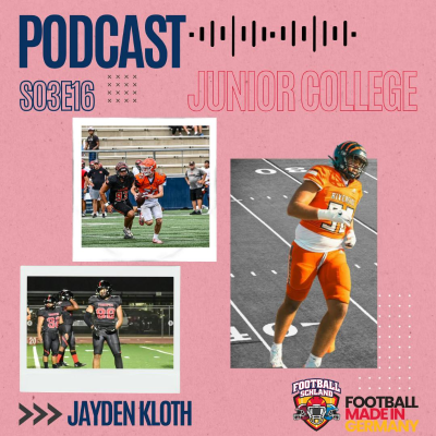 episode S03E16 Im Gespräch mit Jayden Kloth, DL, Riverside City College Tigers artwork