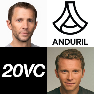 episode 20VC: Anduril Co-Founder on How a Trump Administration Changes the Defence Industry | What Happens Between China vs Taiwan, Israel vs Palestine, Russia vs Ukraine | How Software Changes War & Why TikTok Should Be Banned with Matt Grimm artwork