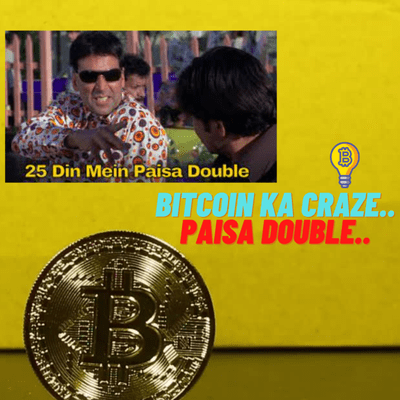 episode Bitcoin ka Craze... Paisa Double!! Comedy Hindi Podcast artwork