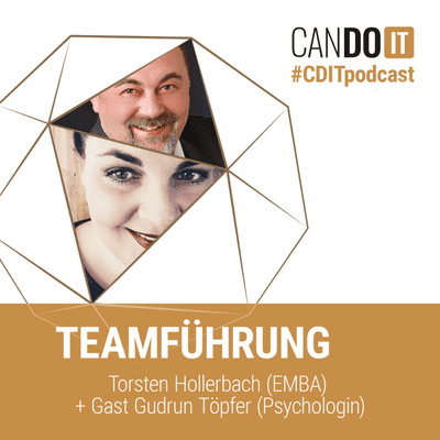 episode CANDO IT Podcast - Teamführung - Gast: Dr. Gudrun Töpfer artwork