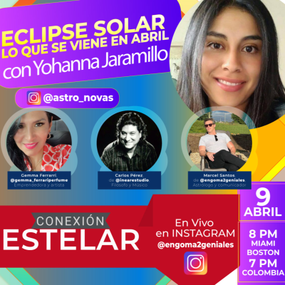 episode Eclipse de Sol en Aries y el clima astrológico de abril con Yohanna Jaramillo Con @astro_novas artwork