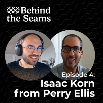 episode Behind The Seams | Isaac Korn: Metaverse, Opening shop in Decentraland, Activations, 3D, Digital Wallets, Business case artwork