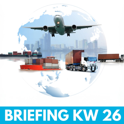 episode Logistik Briefing KW 26: Smarcel, Port Performance 2023 u.v.m artwork