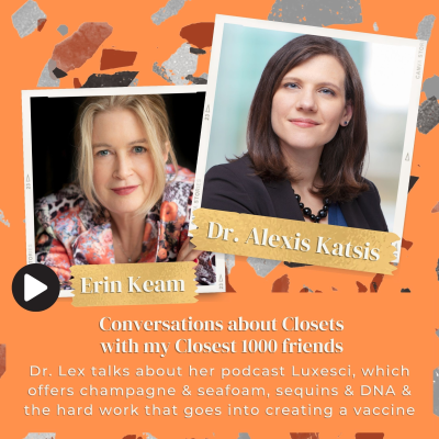 episode Dr. Lex talks about her podcast Luxesci, which offers champagne & seafoam, sequins & DNA and the hard work that goes into creating a vaccine. artwork