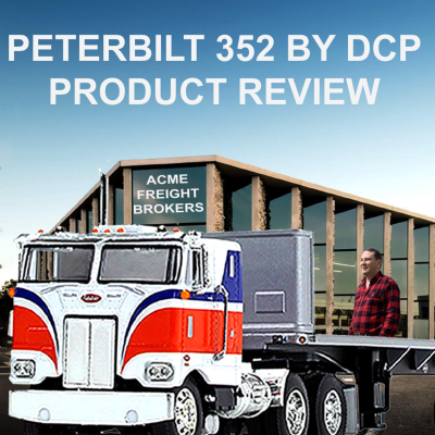 episode PETERBILT 352 FLATBED TRAILER 1:64th Scale Diecast Promotions DCP by First Gear Freight Brokerage artwork