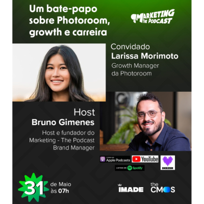 episode Como a PhotoRoom Potencializa Conteúdos Visuais: Estratégias de Growth e Desenvolvimento em Comunicação, com Larissa Morimoto artwork