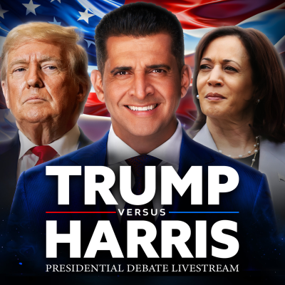 episode Trump vs Harris Debate Watch Party | PBD Podcast | Ep. 468 artwork