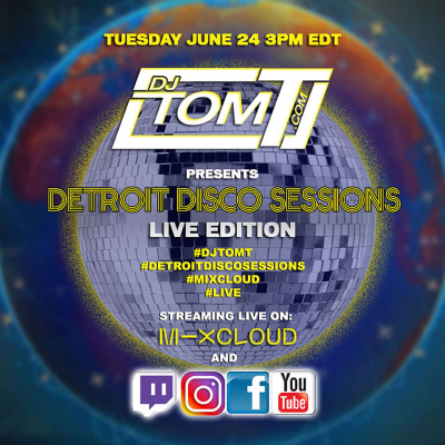 episode DJ Tom T presents - Detroit Disco Sessions - LIVE - 6/25/2025 artwork