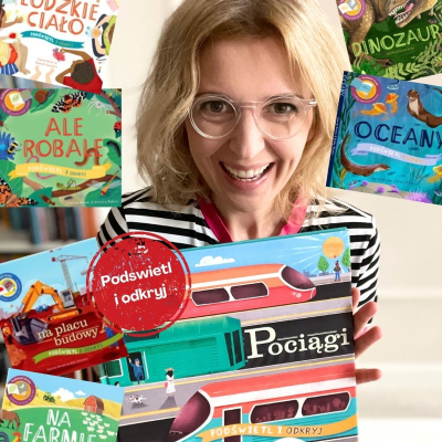 episode „Pociągi”. Seria Podświetl i odkryj. Książki dla dzieci 3-6 lat artwork