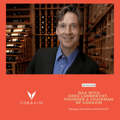 episode Q&A around Preservation/wine: with Coravin Founder Greg Lambrecht & Matthew Horkey from Exotic Wine Travel artwork