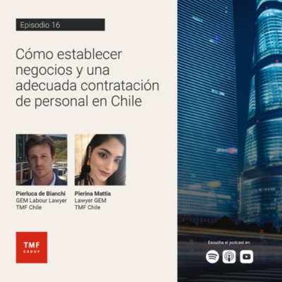episode Cómo establecer negocios y una adecuada contratación de personal en Chile artwork