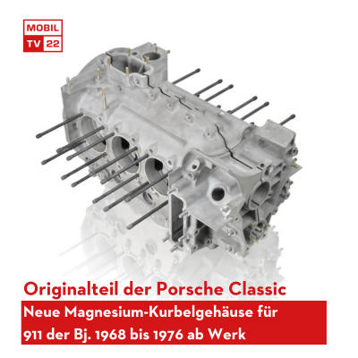 episode Neue Magnesium-Kurbelgehäuse für klassische 911von Porsche Classic ab Werk - Baujahre 1968 bis 1976 artwork