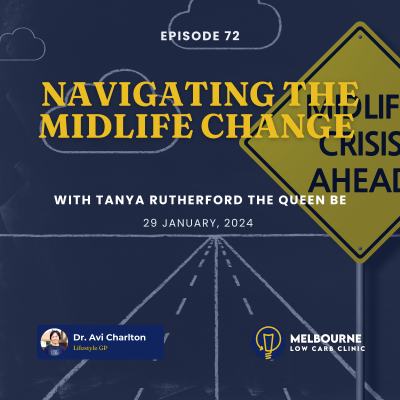 episode Episode 72. Navigating the midlife change with Tanya Rutherford the Queen Be artwork