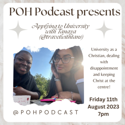 episode Applying to University with Tanaya @travelwithtans artwork