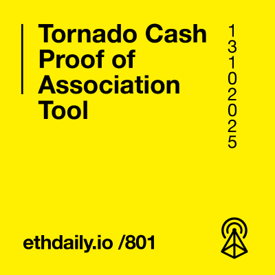 episode Tornado Cash Proof of Association Tool artwork