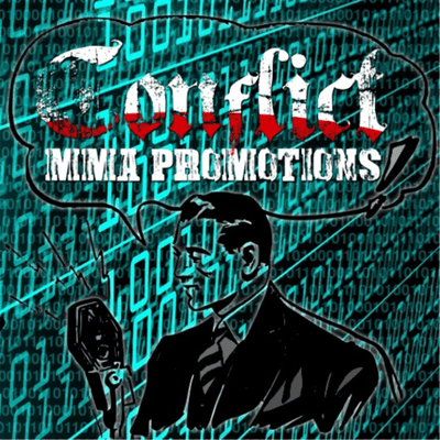 episode Conflict Radio: Robbie Collum talks April title clash VS Anthony "TJ" Mitchell artwork