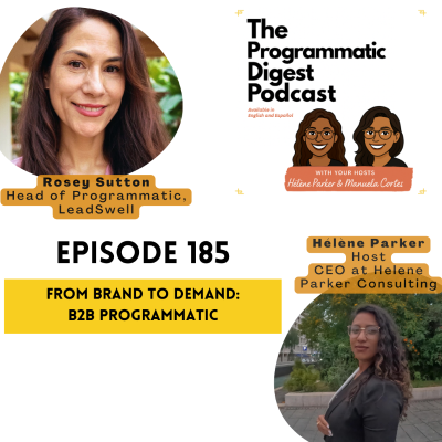 episode 185. From Brand to Demand: B2B Programmatic with Rosey Sutton artwork