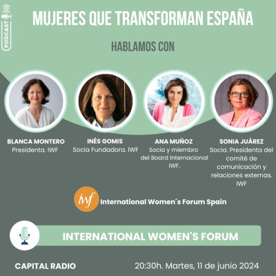 episode Los debates Transforma España. Mujeres que transforman. International Women´s Forum. artwork