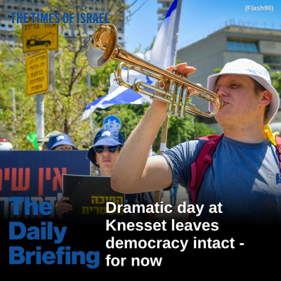 episode Day 648 - Dramatic day at Knesset leaves democracy intact - for now artwork