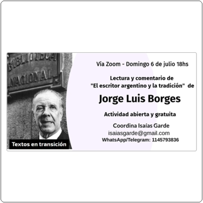 episode #47 Isaías Garde - Lectura y comentario de "El escritor argentino y la tradición" de Jorge Luis Borges artwork