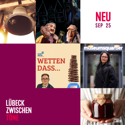 episode Schoko-Wetten. 7 Türme, Shilpa Gupta, Marmelade und Puppen im September in Lübeck artwork