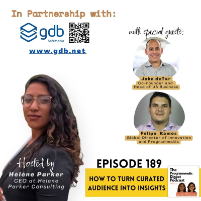 episode 189. How To Turn Curated Audience Into Insights with GDB artwork