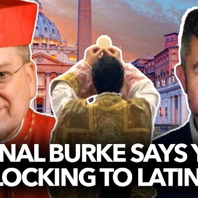 episode 1243: Cardinal Burke says Youth are Flocking to Latin Mass, laments changes after Vatican II artwork