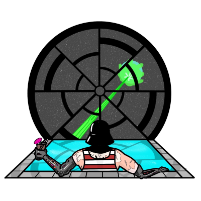 episode 102 - Kim's first day working for the Empire: Kate runs another Project Management role-play artwork