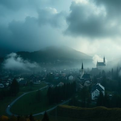 episode Distant Rainy Church Bells - 10 Hours Sleep Sound artwork