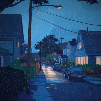 episode Rainy Neighborhood Ambience | Rain in the Suburbs artwork