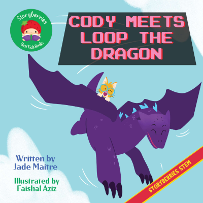 episode Cody Cat Meets Loop the Dragon - Coding Stories for Kids! artwork