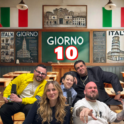 episode Solo Italiano Oggi - Day 10 of ONLY SPEAKING ITALIAN with Mario Bosco, Big Joe Gambino and Eva artwork