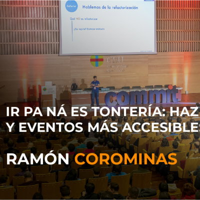 episode Ir pa ná es tontería, haz tus charlas y eventos más accesibles - Ramón Corominas artwork