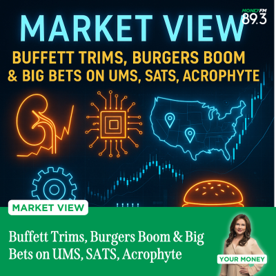 episode Market View: Buffett Trims, Burgers Boom & Big Bets on UMS, SATS, Acrophyte artwork