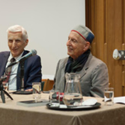 episode Professor Carl Djerassi 'in conversation' with Lord Martin Rees, Astronomer Royal and Former Head of the Royal Society artwork