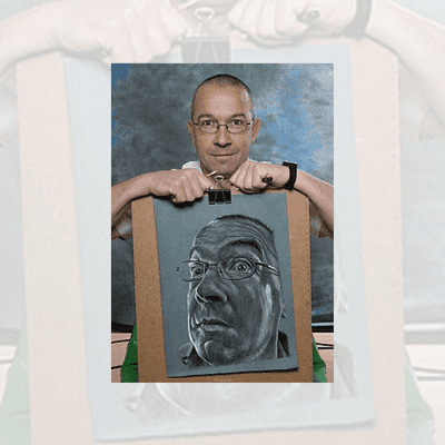Philippe Flohic, dessinateur portraitiste - Dessin au clair-obscur
