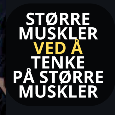 episode Større MUSKLER med tankens kraft (Vitenskapelig bevist) // Terje tester manifestering artwork