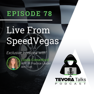 episode Tevora Talks - Vegas Black Hat 2023 - Talking Everything Cyber Insurance w/ Linda Comerford of Amtrust! artwork