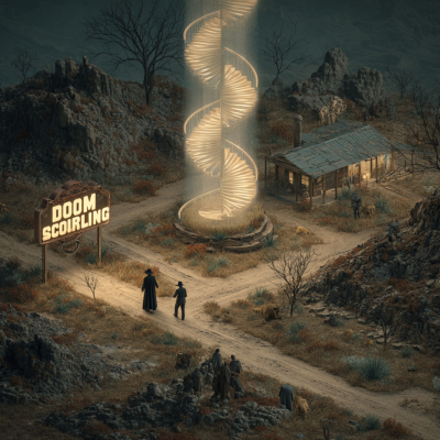episode Doomscrollin #021: Synchronicity, Spirits, Serial Killers & Staircases to Heaven artwork