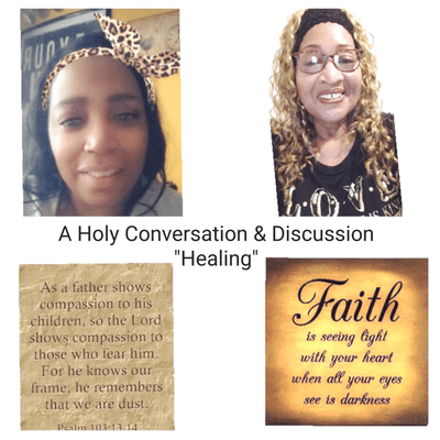 episode A Holy Conversation & Discussion on Healing Proverbs 17:22 A cheerful heart is good medicine artwork