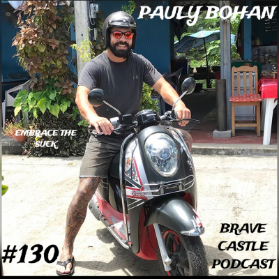 episode 130 PAULY BOHAN EMBRACE THE SUCK artwork