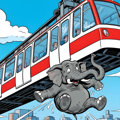 episode VOR 75 JAHREN: Tuffi, der Elefant, der aus der Wuppertaler Schwebebahn sprang artwork