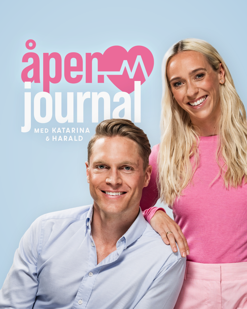 Cover image of "Åpen journal med Katarina og Harald"