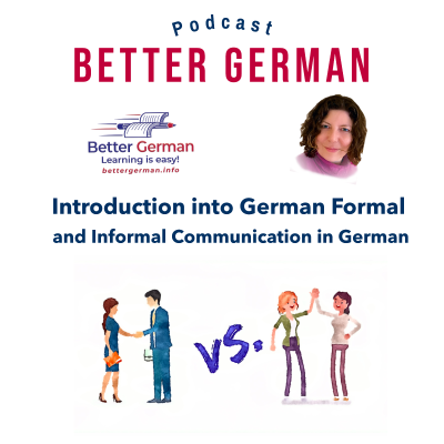 episode Episode 33 - Introduction to Informal and Formal Communication in German artwork