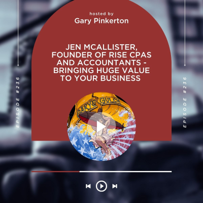 episode Jen McAllister, founder of Rise CPAs and Accountants - Bringing Huge Value to your Business artwork
