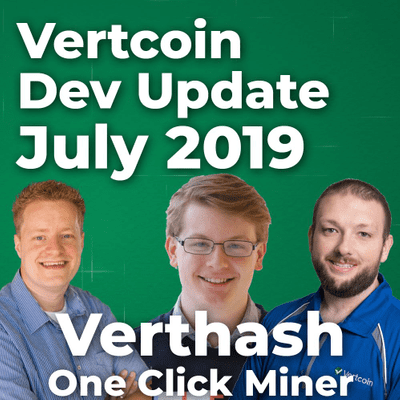 episode Episode 20 - Vertcoin Development Update — July 2019 artwork