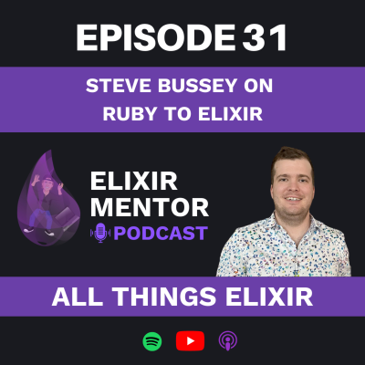 episode Steve Bussey on Ruby to Elixir artwork