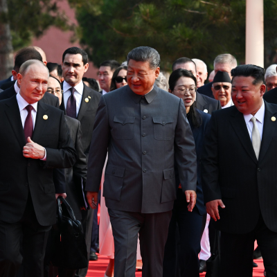 episode Strongmen assemble: Putin, Kim and Xi in Beijing artwork